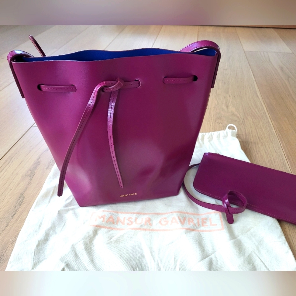 Mansur Gavriel mini crossbody bucket bag